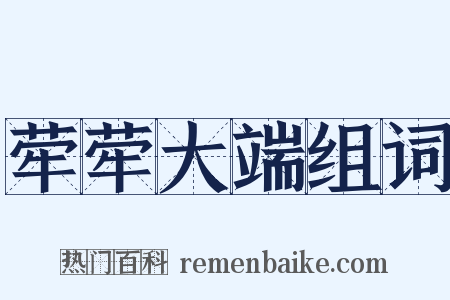 荦荦大端组词是什么意思的图片